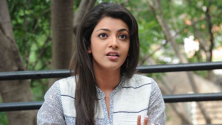 Kajal Aggarwal In White Dress Talking Photoshoot